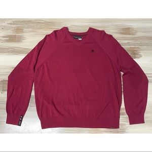 Men's Rocawear V-Neck Sweater Red Size 3XL